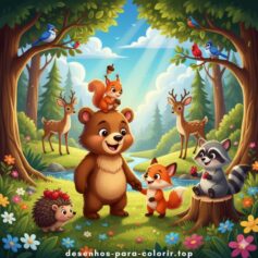 Coleção completa de desenhos de animais fofos e realistas para imprimir e pintar