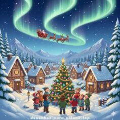 Desenhos de Natal para colorir