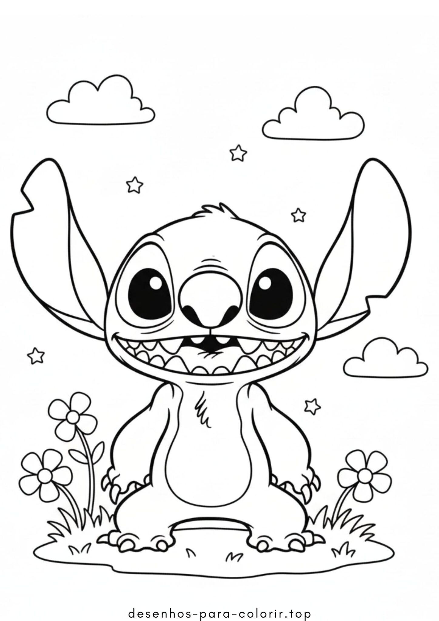 Desenho de Stitch